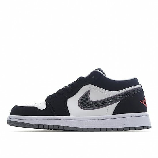Air Jordan 1 Low Black White Wolf Grey