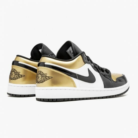 Air Jordan 1 Low Gold Toe Unisex Basketball Shoes CQ9447 700 BlackGold-Black AJ1 Jordan Sneakers (3)-550x550