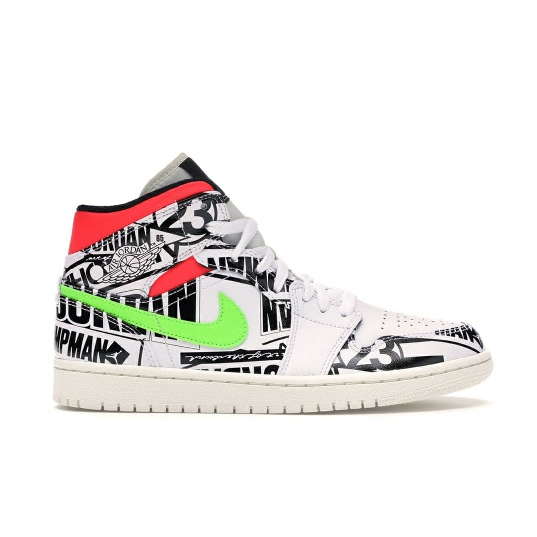 Air Jordan 1 Mid All Over Logos