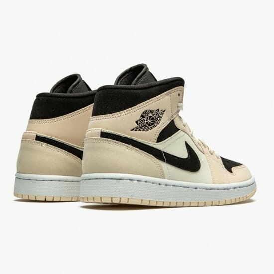 Air Jordan 1 Mid Barely Orange Unisex Basketball Shoes Guava IceSail-Black BQ6472 800 AJ1 Jordan Sneakers (3)-550x550