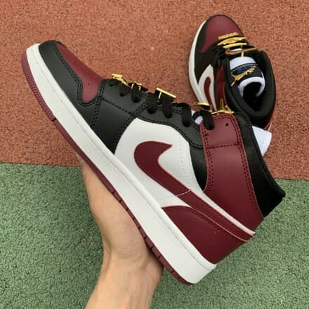 Air Jordan 1 Mid Black And Red Color Matching