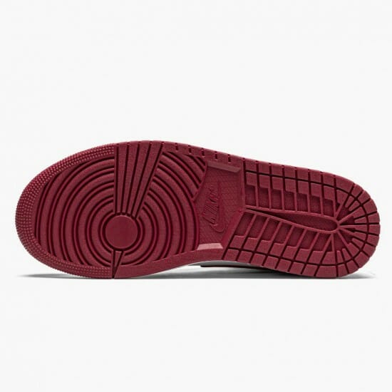 Air Jordan 1 Mid Bred Toe BlackGym Red-White Basketball Shoes 554724 066 AJ1 Sneakers (5)-550x550