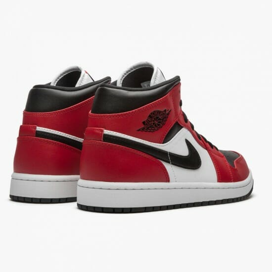 Air Jordan 1 Mid Chicago Black Toe BlackGym Red-White Basketball Shoes 554724 069 AF1 Sneakers (3)-550x550