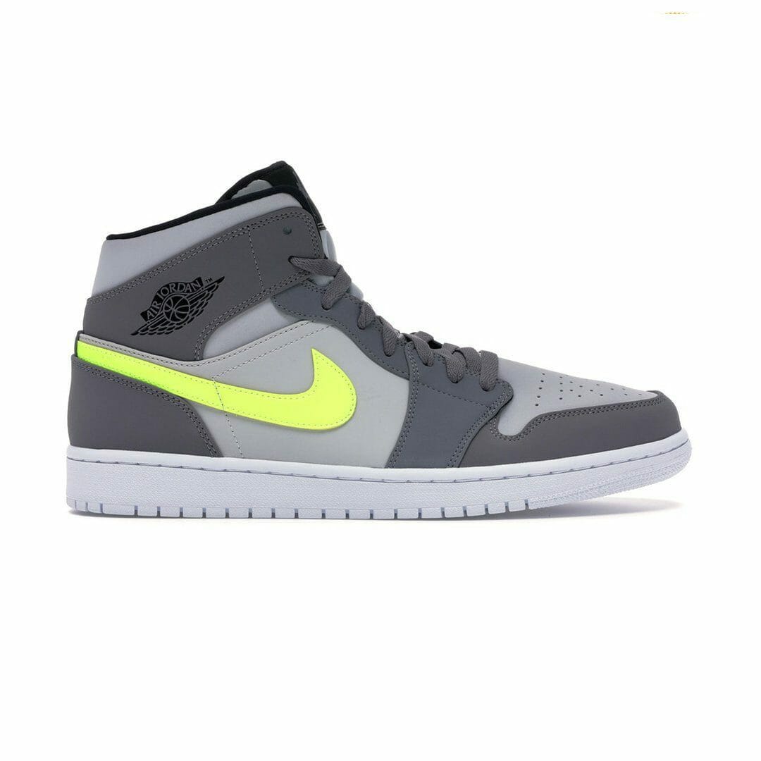 Air Jordan 1 Mid Gunsmoke Volt
