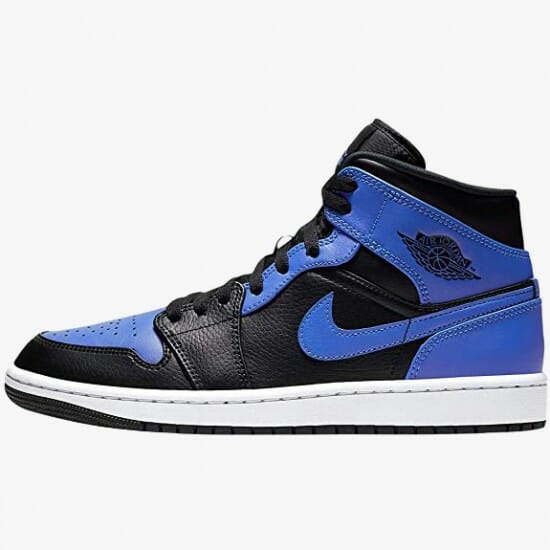 Air Jordan 1 Mid Hyper Royal Tumbled Leather