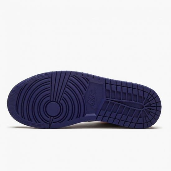 Air Jordan 1 Mid Royal Blue Laser Orange AJ1 Womens And Mens Sneakers 554724 131 (5)-550x550