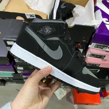 Air Jordan 1 Mid SE GS Black And Green