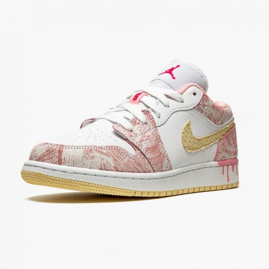 Air-Jordan-1-Mid-SE-GS-Paint-Drip-Arctic-Punch-CW7104-601-Womens-AJ1-Jordan-Sneakers (4)-550x550