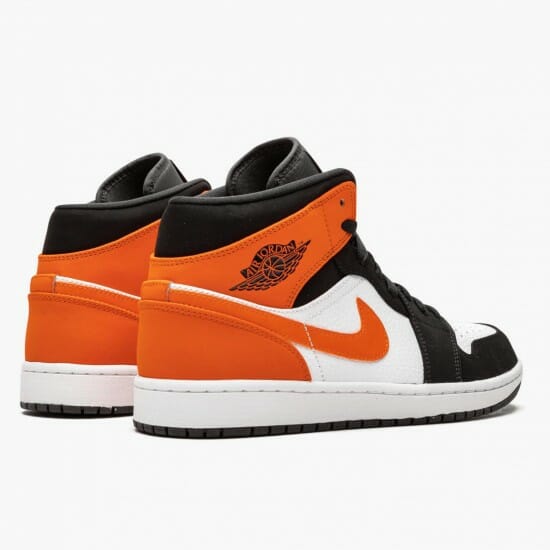 Air Jordan 1 Mid Shattered Backboard BlackWhite-Starfish Basketball Shoes 554724 058 AJ1 Sneakers (3)-550x550