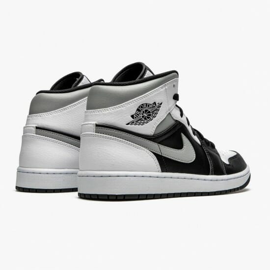 Air Jordan 1 Mid White Shadow Unisex Basketball Shoes BlackWhite-Lt Smoke Grey 554724 073 AJ1 Jordan Sneakers (3)-550x550