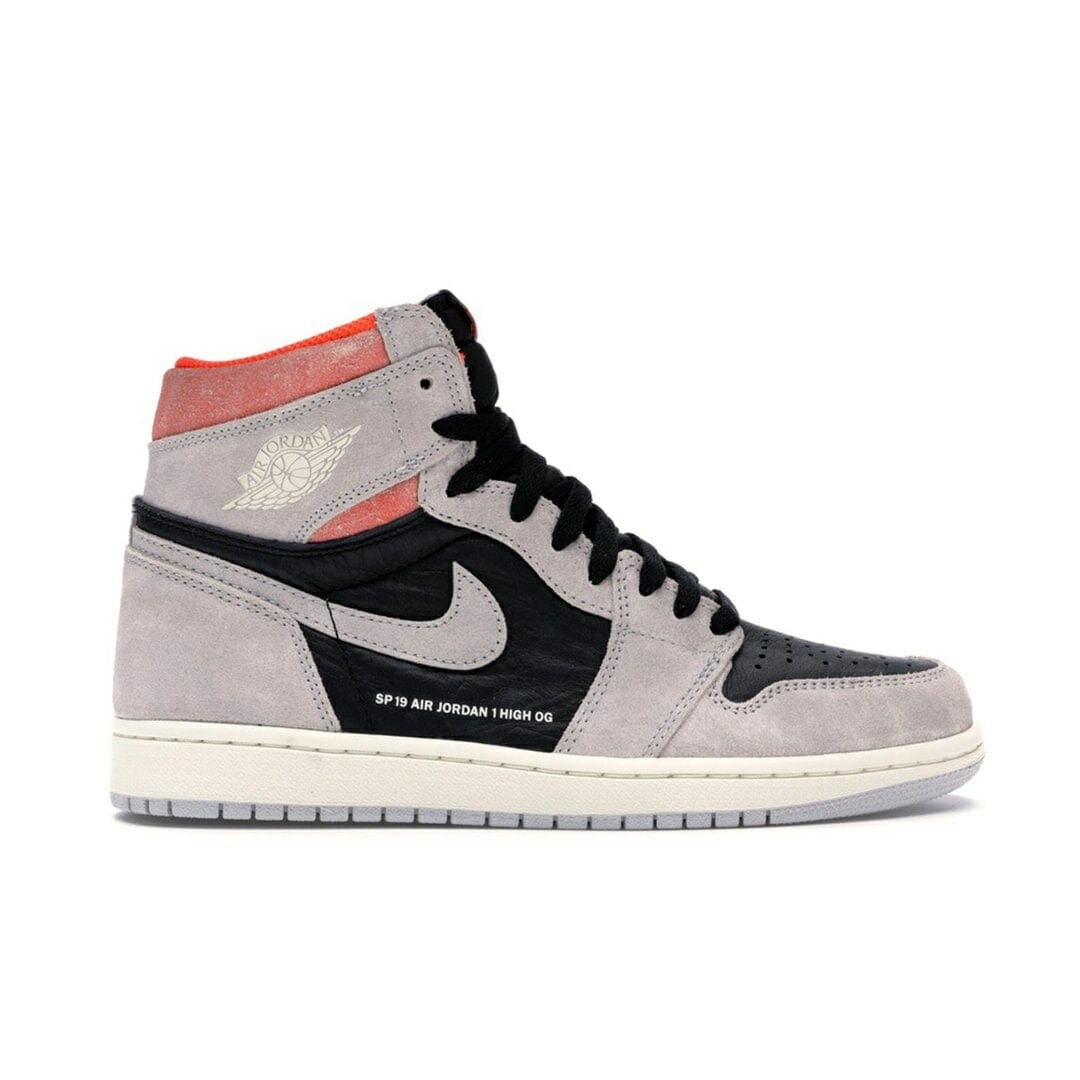 Air Jordan 1 Retro High Neutral Grey Hyper Crimson