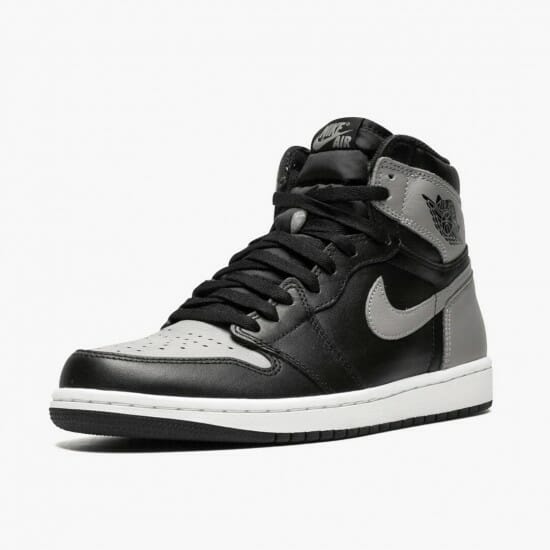 Air Jordan 1 Retro High Shadow BlackMedium-Grey White 555088 013 Mens AJ1 Jordan Sneakers (4)-550x550