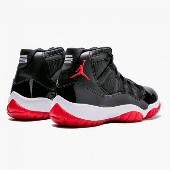 Air Jordan 11 Retro Bred Mens Basketball Shoes 378037 010 BlackVarsity Red-White AJ11 Black Jordan Sneakers (3)-550x550