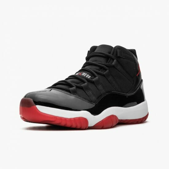 Air Jordan 11 Retro Bred Mens Basketball Shoes 378037 010 BlackVarsity Red-White AJ11 Black Jordan Sneakers (4)-550x550