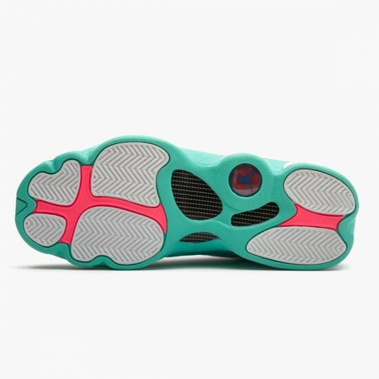Air Jordan 13 Retro Aurora Green Womens Basketball Shoes WhiteSoarAurora-Green-Digita 439358 100 AJ13 Jordan Sneakers (5)-550x550