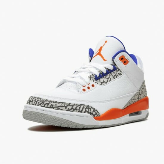 Air Jordan 3 Retro Knicks Unisex Basketball Shoes 136064 148 WhiteOld Royal University Ora AJ3 Jordan Sneakers (4)-550x550