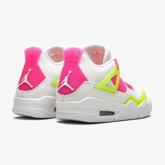 Air Jordan 4 Retro White Lemon Pink Unisex Basketball Shoes CV7808 100 WhiteLemon VenomPink Blast AJ4 Jordan Sneakers (3)-550x550