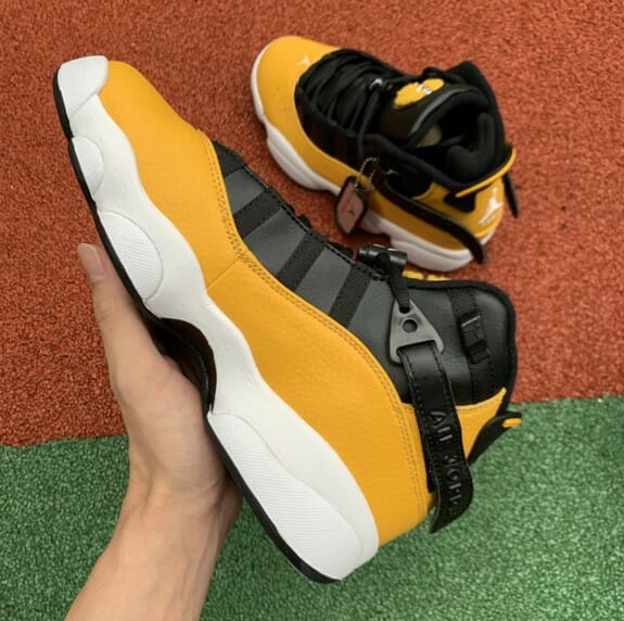 Air Jordan 6 Rings Crowns Black And Yellow