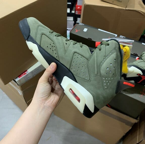 Air Jordan 6 x Travis Scott Army Green