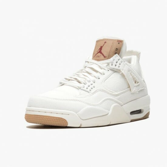 Levi s x Air Jordan 4 Denim Mens Basketball Shoes AO2571 100 White AJ4 Jordan Sneakers (4)-550x550