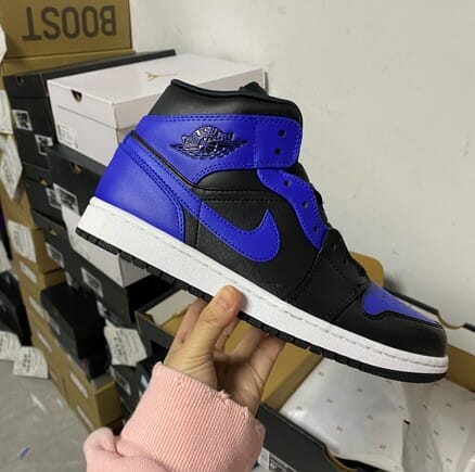 Air Jordan 1 Mid Black Blue