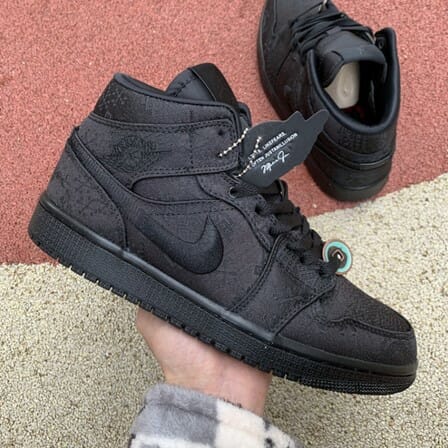 Air Jordan 1 Mid Black Silk