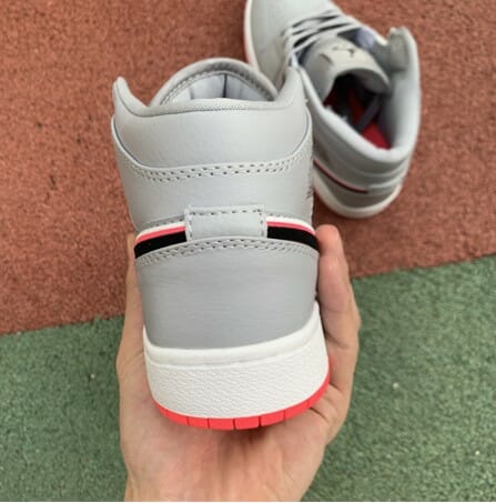 Air Jordan 1 MID GS Grey Red Pink Air Jordan 1 MID GS Grey Red Pink