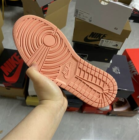Air Jordan 1 Mid Light Pink Orange Milk Tea Air Jordan 1 Mid Light Pink Orange Milk Tea