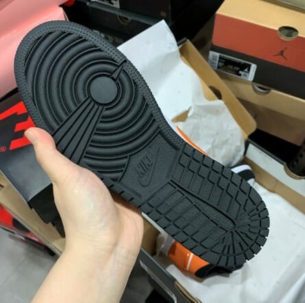 Air Jordan 1 Mid Black Orange Buckled Air Jordan 1 Mid Black Orange Buckled