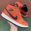 Air Jordan 1 Mid Blue Orange Knicks