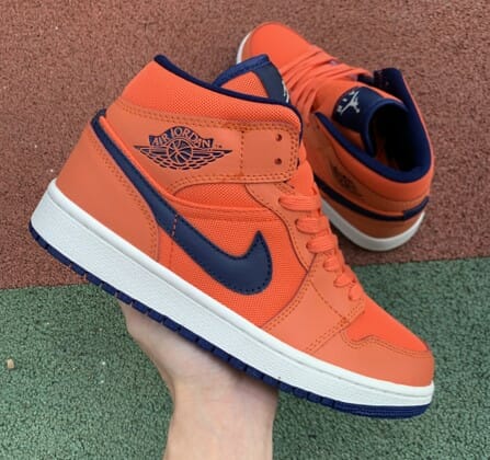 Air Jordan 1 Mid Blue Orange Knicks