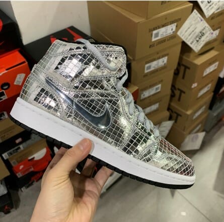 Air Jordan 1 Mid Disco Light Ball Glitter