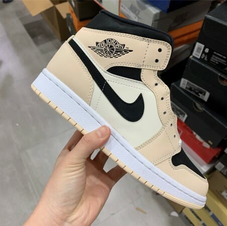 Air Jordan 1 Mid Milk Tea Color
