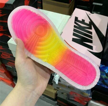 Air Jordan 1 Mid Top White Pink Yellow Air Jordan 1 Mid Top White Pink Yellow