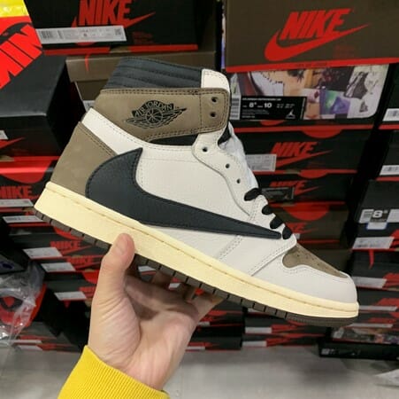 Air Jordan 1 High OG x Travis Scott White Brown