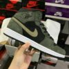 Air Jordan 1 Mid Army Green Style
