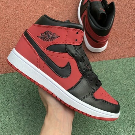 Air Jordan 1 Mid Black And Red