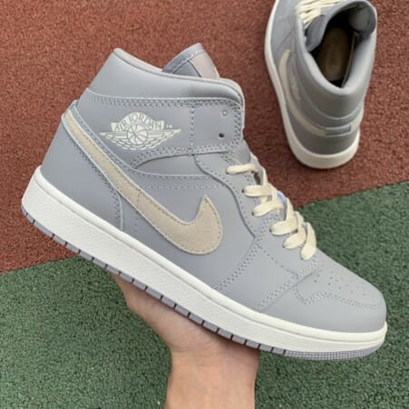 Air Jordan 1 Mid Little Earl Haze Gray Purple