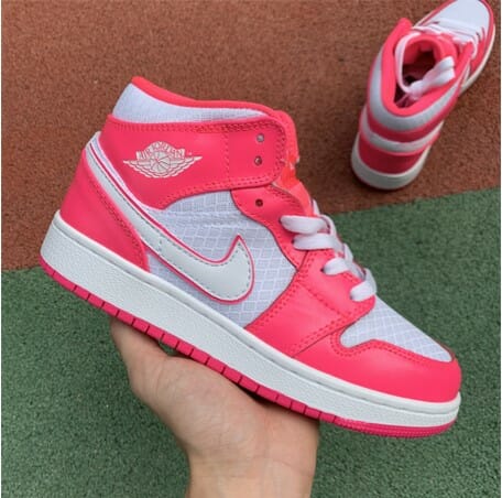 Air Jordan 1 Mid Pink White