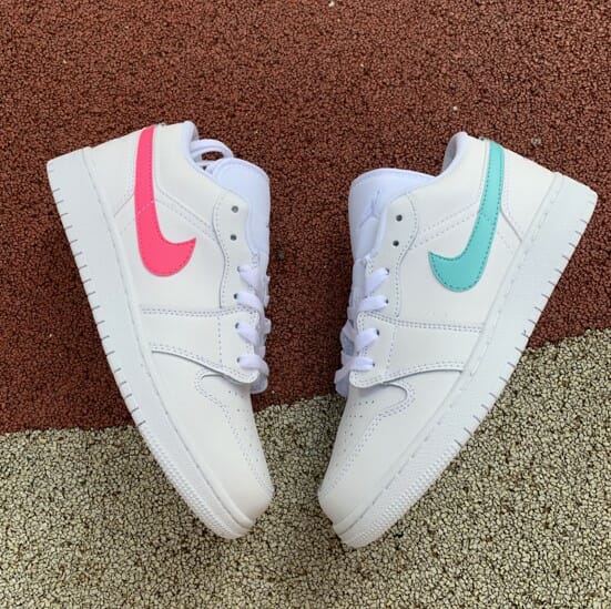 Air Jordan 1 Low GS Four-Color Mandarin Duck