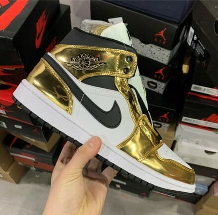 Air Jordan 1 Liquid Metal Gold