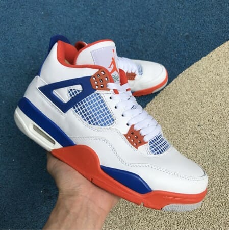 Air Jordan 4 White Orange Blue Retro