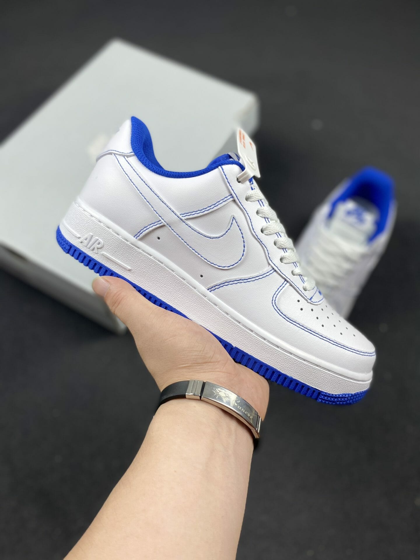 Air Force 1 '07 Contrast Stitch White Game Royal
