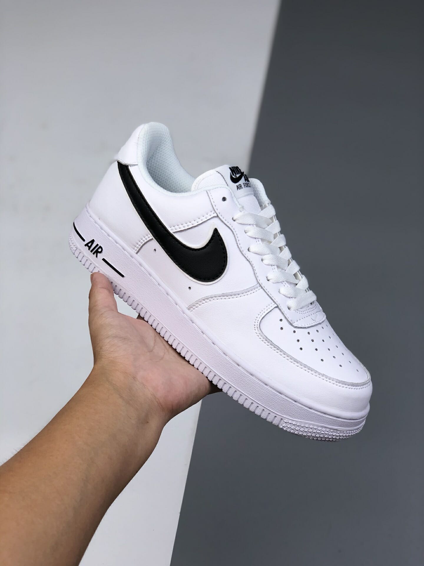 Air Force 1 Black Double Tick