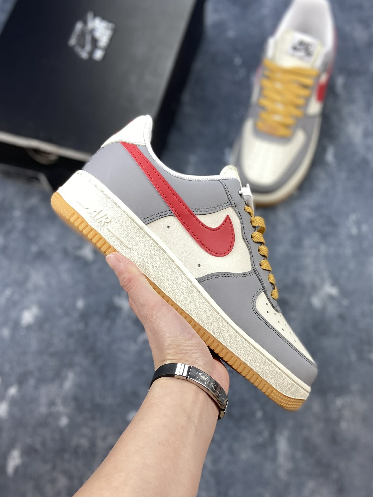 Air Force 1 Grey University Red