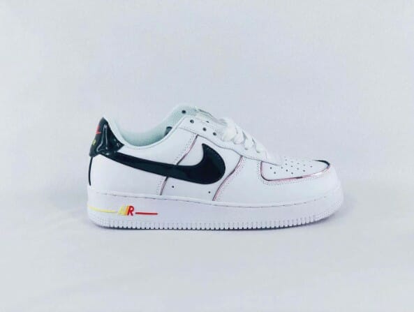 Air Force 1 Low Fresh White and Black Gradient