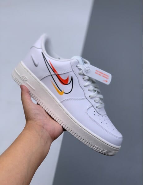 Air Force 1 Low Multi Swoosh White Colorful Tick