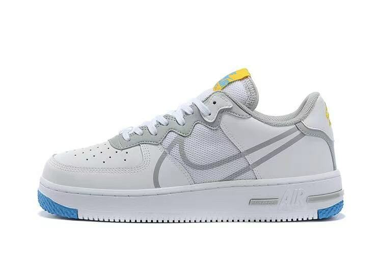Air Force 1 React Smoke Grey Gold