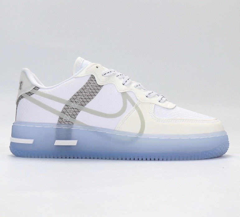 Air Force 1 React White Light Bone