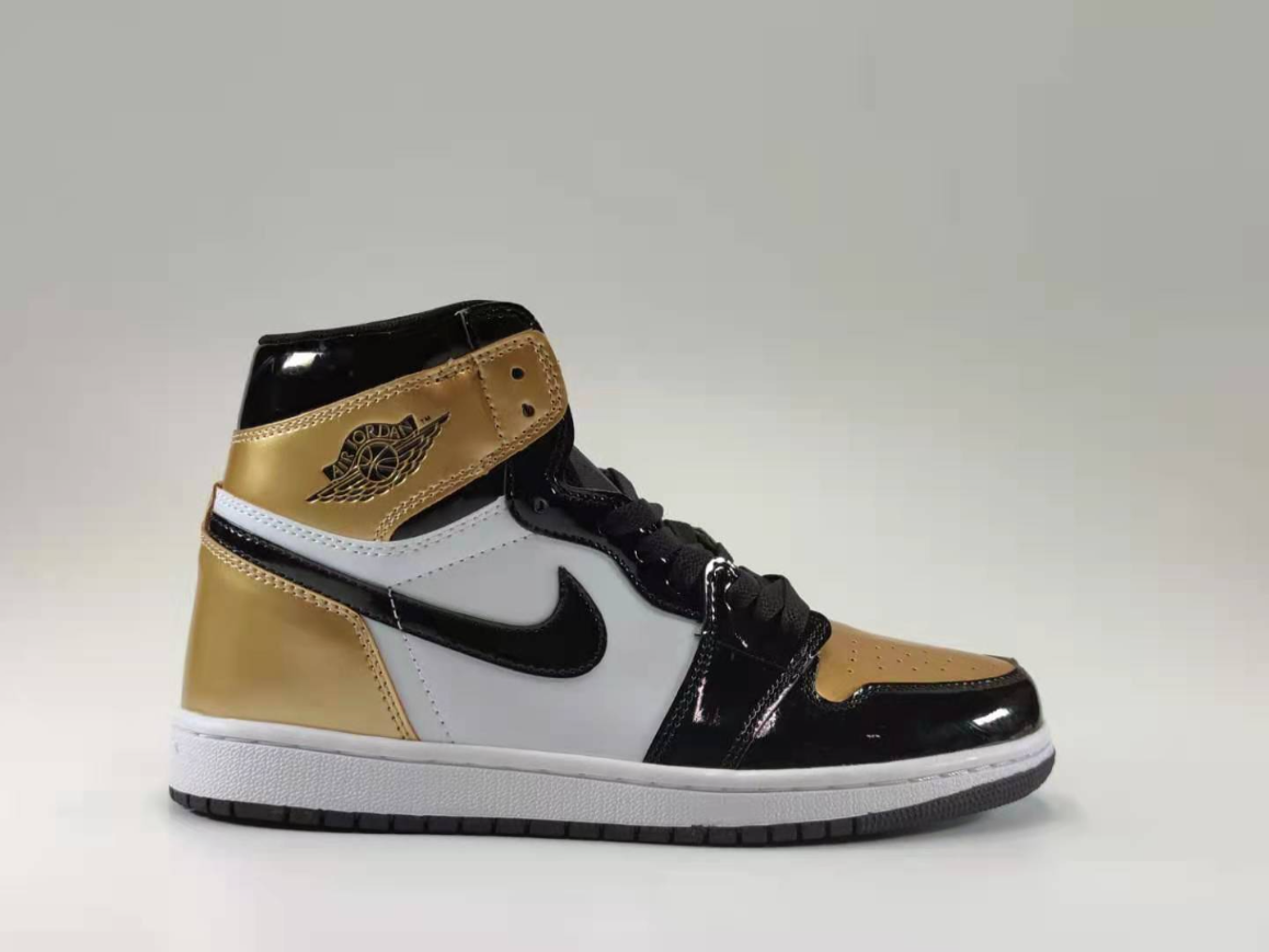 Air Jordan 1 Black Gold Mandarin Duck
